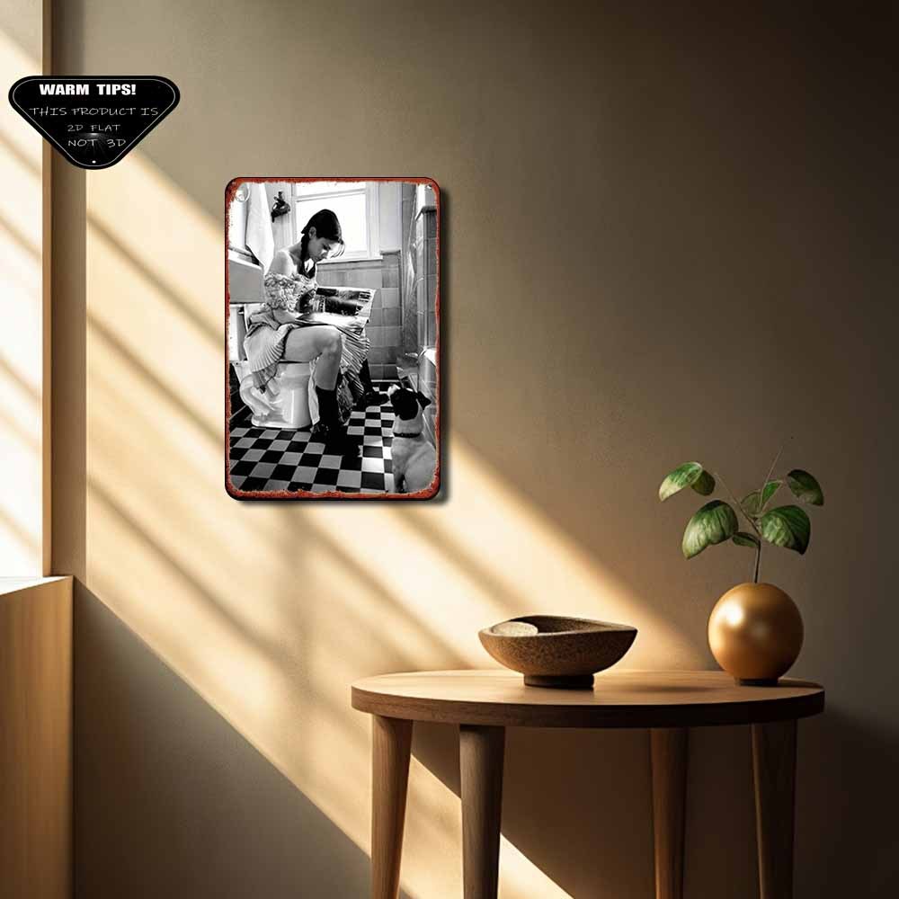 Funny Bathroom Metal Sign – Wo - Embroidery Water のレビューと価格