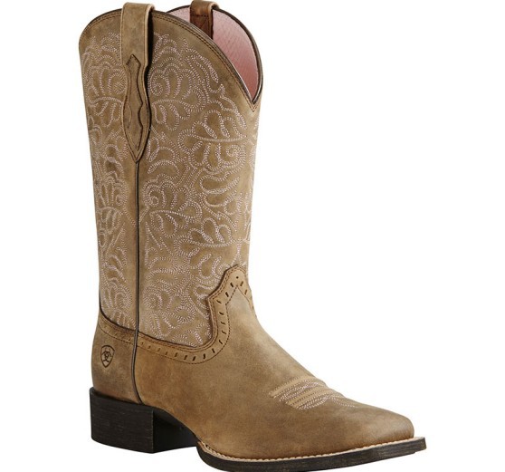 Men's Brown Leather Cowboy Boo - Embroidery Motif のレビューと価格