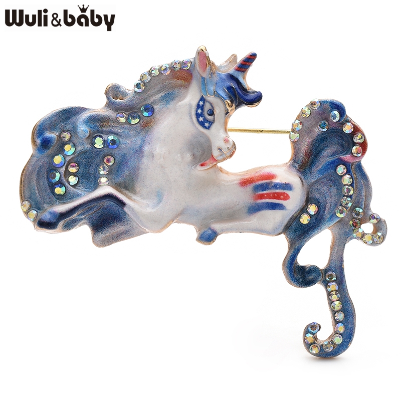 Wuli&baby Beautiful Enamel Hor - Embroidery Unicorn のレビューと価格