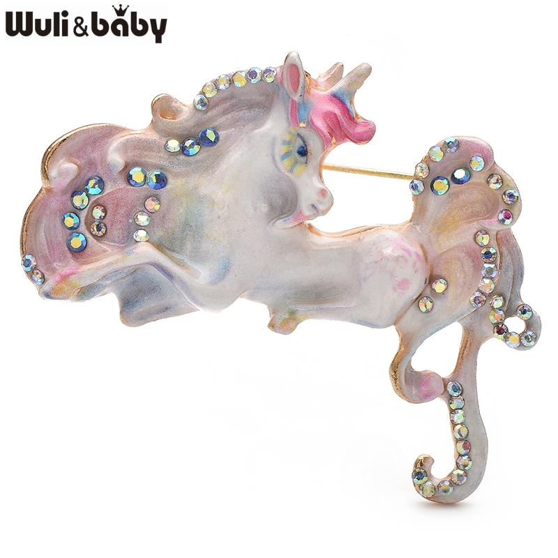 Wuli&baby Beautiful Enamel Hor - Embroidery Unicorn のレビューと価格