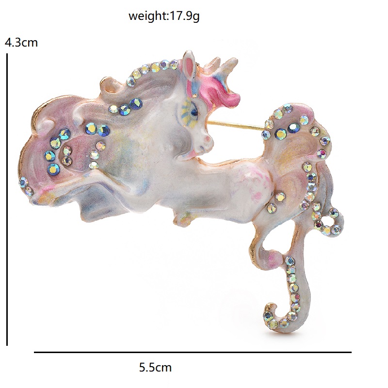 Wuli&baby Beautiful Enamel Hor - Embroidery Unicorn のレビューと価格