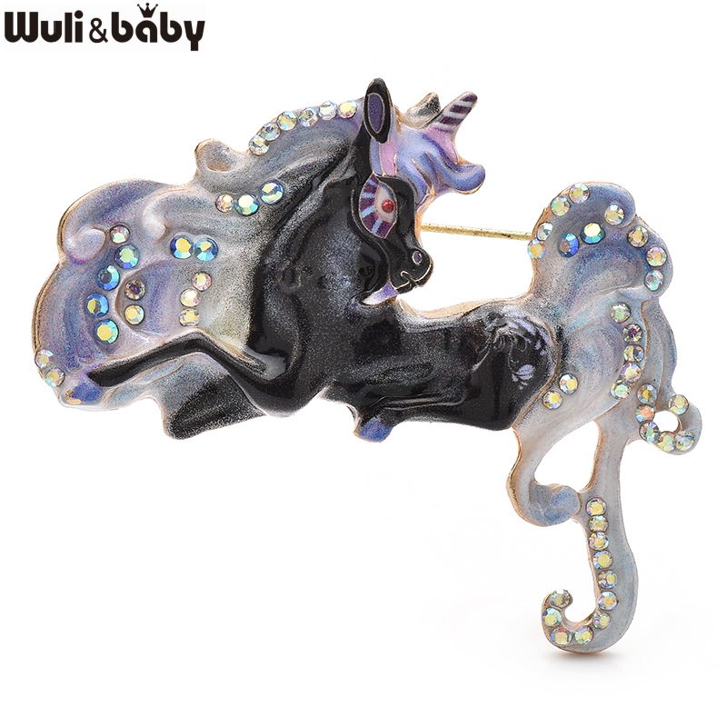 Wuli&baby Beautiful Enamel Hor - Embroidery Unicorn のレビューと価格