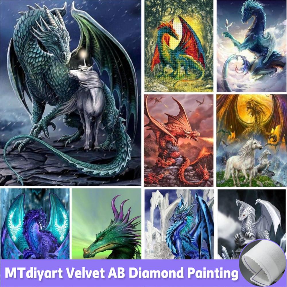 DIY 5D Dragon And Unicorn Diam - Embroidery Unicorn のレビューと価格
