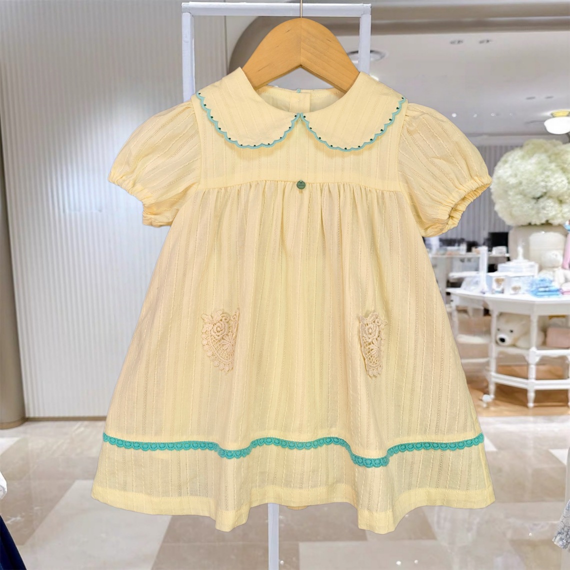 Summer Toddler Girl Dress Yell - Embroidery Yellow Dress のレビューと価格