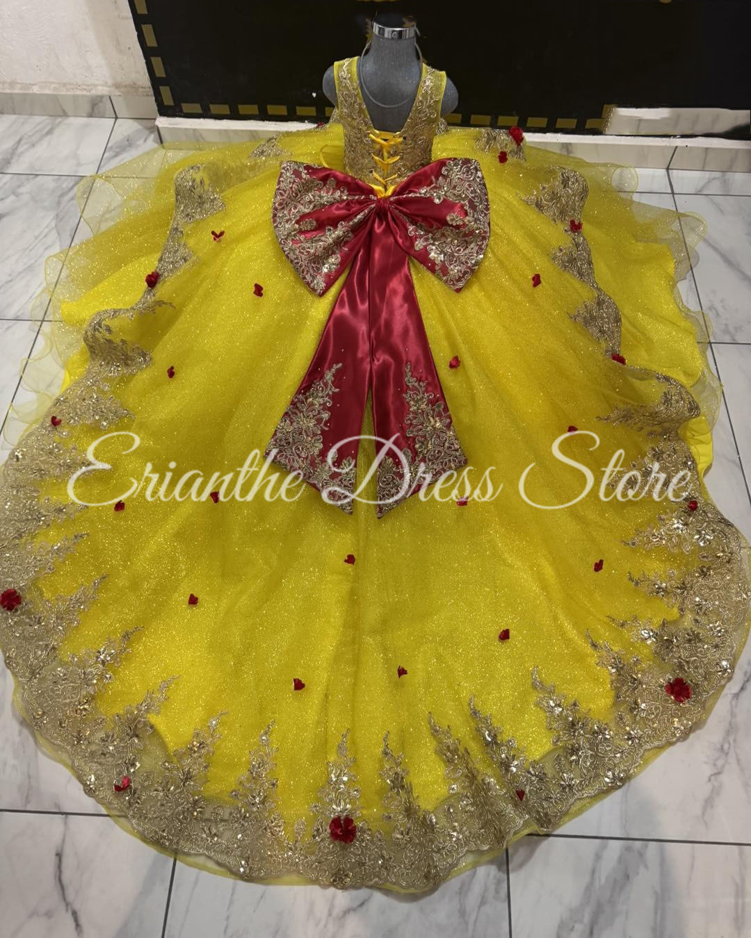 Yellow Flower Girl Dress For W - Embroidery Yellow Dress のレビューと価格
