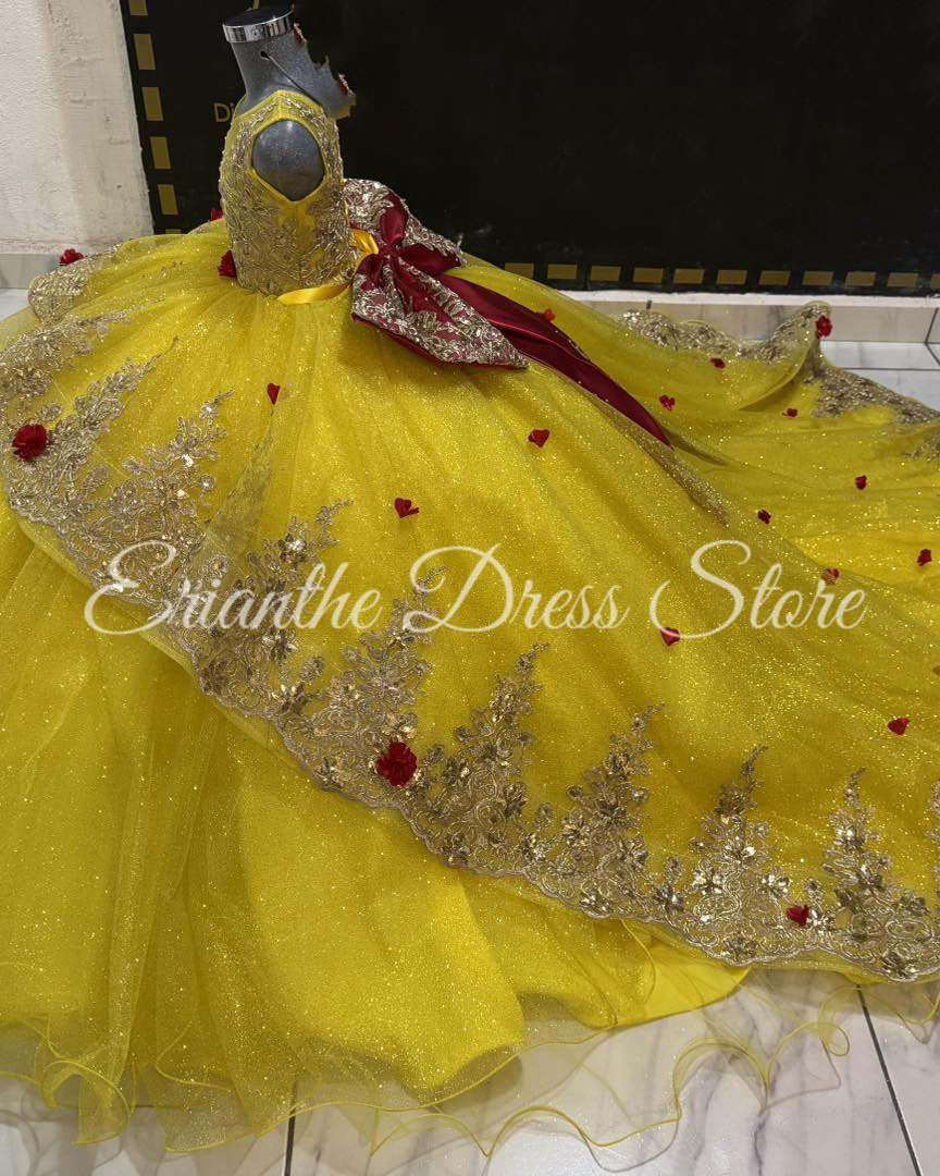 Yellow Flower Girl Dress For W - Embroidery Yellow Dress のレビューと価格